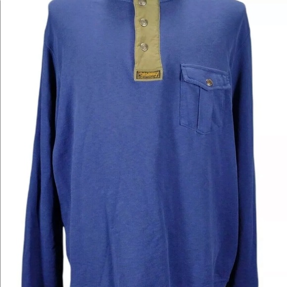 Vtg Polo Ralph Lauren Men's French Terry 1/4 Zip Pullover Sweater Size Large - Picture 4 of 9